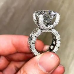Unique Asscher Cut Engagement Ring