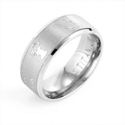 Antler Tungsten Steel Men's Ring